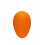 Easter Egg Ornament Orange Flocking Decorative 1
