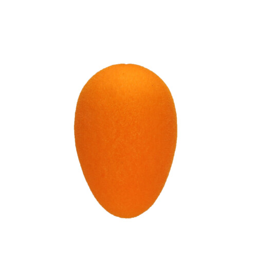 Easter Egg Ornament Orange Flocking Decorative