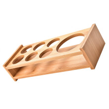 Water Glass Holder Bamboo 1Pack 10.2x4in