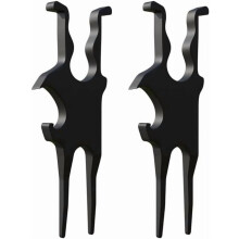 Upgraded 3-in-1 Magnetic Golf Tube Clamp: Turf Repair Tool, Ball Marker, Car Clamp & Bottle Opener – 2Pcs