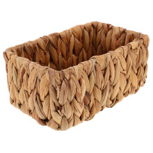Handwoven Seagrass Storage Basket for Home Organization Brown Wicker Bin 7.5 x 11.5