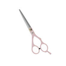 1 Pc Flat Shears Hair Cutting Scissors for Hair Styling Pink Silver Tone