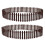 Worgeous2Pcs Μίνι Ξύλινος Φράχτης Κήπου, Πέρκες, Εξωραϊσμός, Στυλ Καφέ 1