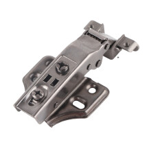 Hydraulic Aluminum Door Hinge - Black, 90x55x23mm, Punch-Free