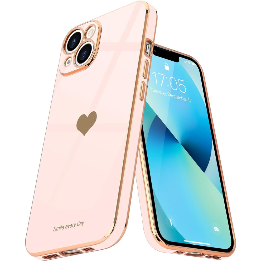 Love-Heart Luxury Case For Iphone 14, Shiny Bling Soft Tpu Shockproof Cover Â Compatible With Apple Iphone 14 9448483559409