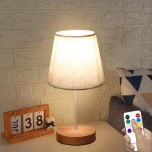 Lampa Deisce Adhmaid Sholadach LED le Scáth Línéadaigh, Solas Léitheoireachta faoi Chumhacht USB le haghaidh Staidéir, Solas Oíche Te, Maisiú