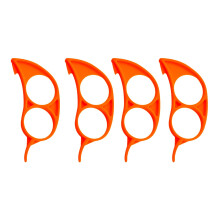 4er-Pack Orangenschäler-Set, Orangenschäler zum einfachen Öffnen, Zitrusfrüchte, Zitronenschäler, Gemüseschneider, Obstwerkzeuge, Küchenhelfer
