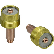 TIG gázlencsés patronos testek Jumbo nagy átmérőjű 45V64 3/32" és 2,4 mm-es fúvókával QQ300PTA DB SR WP17 18 26TIG hegesztőpisztolyhoz, 2