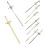 Γυναικεία φουρκέτα Ancient Sword Bright Luster Επίστρωση Λεία Επιφάνεια Κινέζικα 1