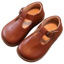 Little Girls Mary Jane Flats Gracy Ballet Princess Toddler Dress Shoes School Birthday Party Brown 27