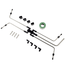 LS Coolant Crossover AN4 Steam Vent Kit LS 4 Port Stainless Steam Line Kit | Fit for LS 4 Port Steam Vent Engine LS1, LS2, LS3, LS6, LS7, LS9, LSX