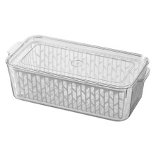 Contenitori per frutta e verdura da frigorifero | Foro di ventilazione regolabile, cestello rimovibile | Organizer per frigorifero senza BPA