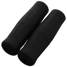 Motorcycle Hand Grips Anti-Slip Black Rubber 1 Pair