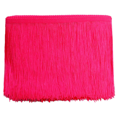 Pink polyester fringe trim 10 yards 15cm tassel