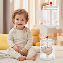 Rotating Blind Box Storage Rack, Plastic Display Case with 360 Degree Rotation, Transparent Cover for Toys and Collectibles