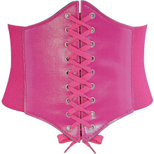 Women Elastic Wide Band, Tied Waspie Corset Waist Cincher Belt