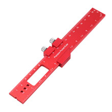 Woodworking Ruler Metal Pocket Slide Stop Square 12 Inch