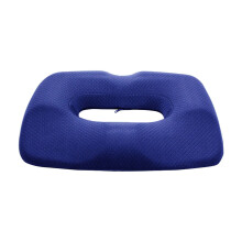 Office Chair Cushion, Seat Cushion for Hemorrhoid Relief, Ergonomic Breathable Memory Foam Seat Pad with Coccyx Support, Navy Pink Gray, 45x33x7cm