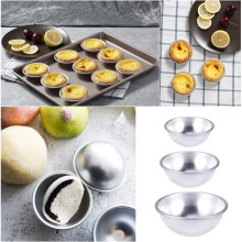 ULTNICE Chocolate Baking Molds Aluminium Alloy Pastry Chefs Cooking 6Pcs 4.6In