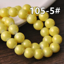 20pcs 10mm Round Coated Opaque Glass Loose Beads lot for Jewelry Making DIY-105-5#