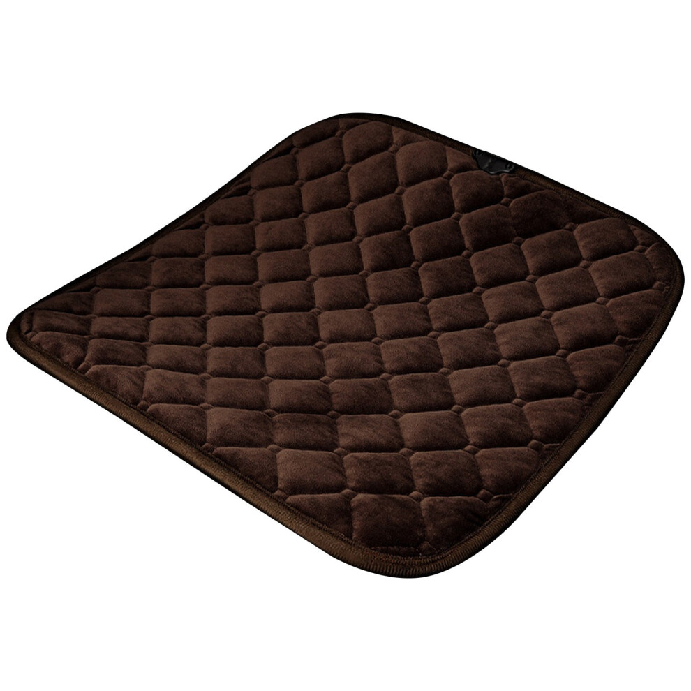Plush Velvet Winter Seat Cover Front Bottom Car Seat Cushion For Driver Passenger Side Provides Warmth And Heated Feel For Suv Truck Sedan Vehicles 9448483632645