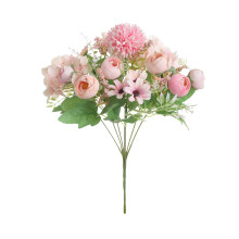 Realistic Artificial Silk Peony Bouquet for Wedding Centerpieces, Bridal Decor & Home Vase Display