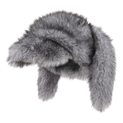 Rabbit Ear Winter Hat Soft Faux Mink Baseball Cap 1