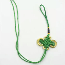 2pc Handwork Chinese Knot Pendant Craft Gift Jewelry Making DIY Accessory-green-2pcs