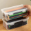 2 Pack Clear Cases, Plastic Translucent Box with Tight Lid, Office Supplies Storage Organizer Box 1