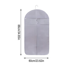 2025 Space Saving Hanging Garment Bag with Self-Compression Zipper, Compatible with Down Coats