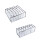 Mesh Underwear Storage Box, 2-Pack Grey Foldable Nylon Organizer for Closet Drawer Compartments, Space-Saving Wardrobe Solution 1