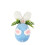 Simulated Easter Egg Ornament Blue 3.5 x 2 x 4.7 inches 1