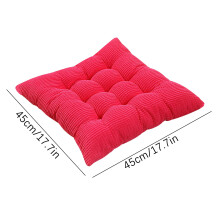 Soft Corded Chair Cushion 45x45in for Office, Home, Car – Piped, Flippable, Elegant, Decorative