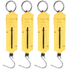 Raindrops Spring Scale Handheld Hanging Balance 4 Pcs