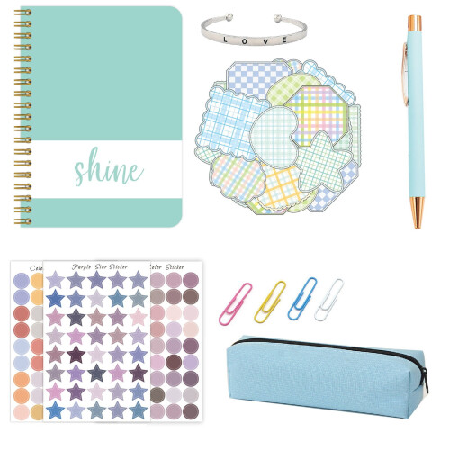 DIY Journal Set Green Stationery Scrapbook Diary Arts