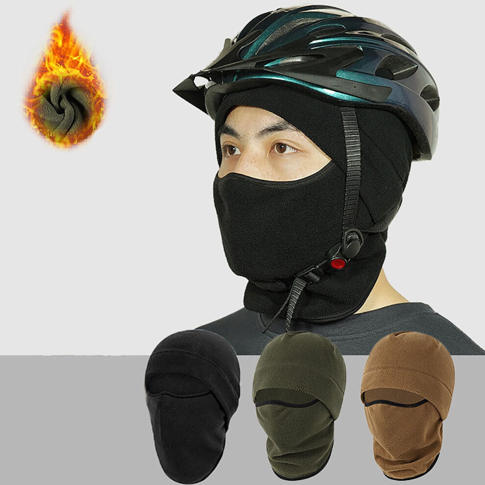 Men's Windproof Fleece Balaclava With Face & Neck Coverage 301029479182
