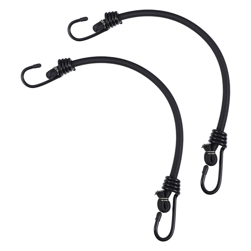 2Pcs Durable Bungee Cords With Hooks For Outdoor Activities And Camping 17.88X1.18x0.79in 9448483777193