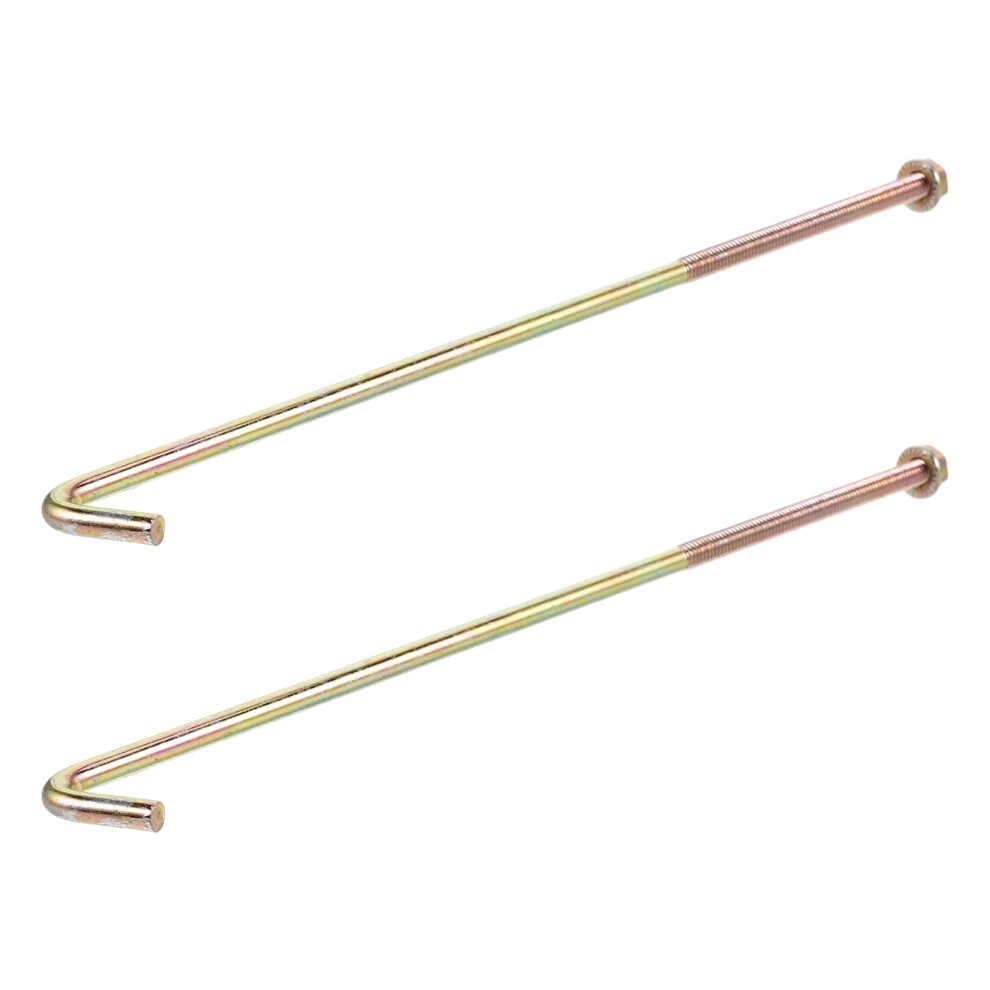 2Pcs Battery Hold Down Bracket J Hooks Battery Hold Down Bolts Parts Universal J Bolt Holder Battery Fixing Bracket Hooks For Truck Car Accessories 9448483777285
