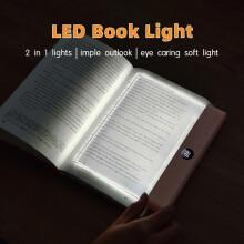 Smart LED Reading Light, Rechargeable Flat Book Light Compatible with All Books, Night Reading Light & Gift for Women/Men