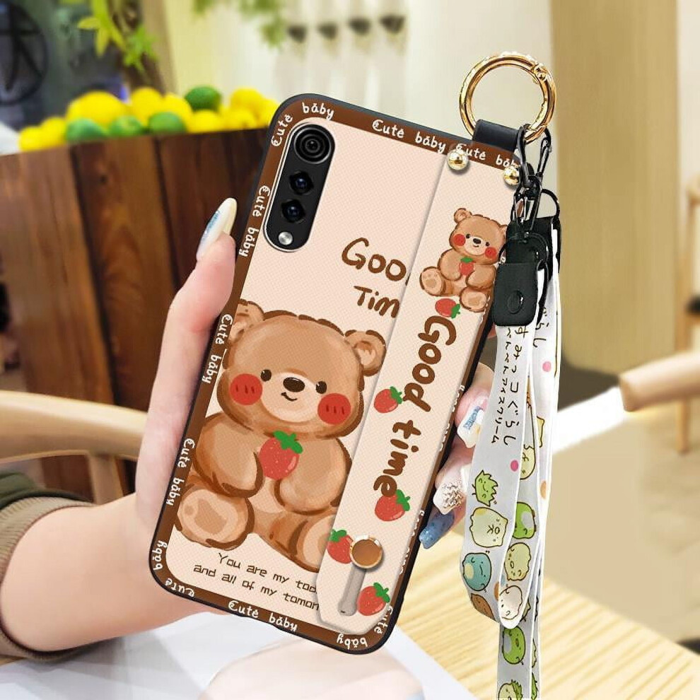 Phone Case Compatible With Lg Velvet 4G/5G Â Kickstand Ring, Wrist Strap, Shockproof, Dust-Resistant, Cartoon Design 9448483776486