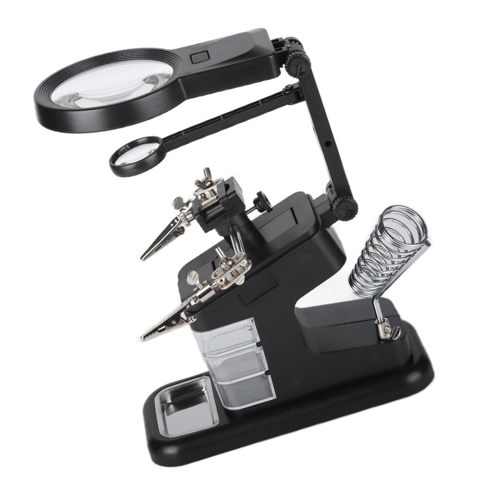Thâ7026 Desktop Magnifying Glass With 10 Led Lights, 3X/4.5X/25X 7901391470744