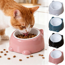 Puppy Bowls and Water, Pet Food Bowls, Cat Bowls Elevated Tilted, Cute Pet Bowl Proof Proof Protection Cervical Spine-proof for Indoor Cats & Puppies