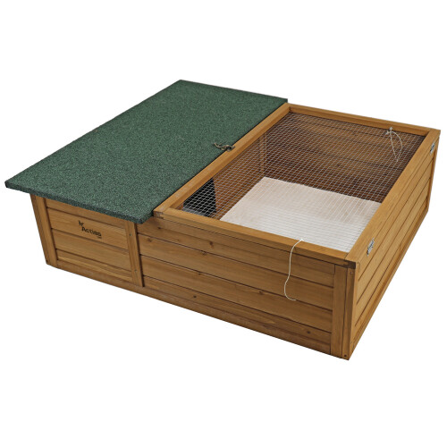 Small Pet House for Tortoise Hide Shelter with Run