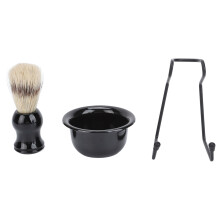 Professionelles Männer-Rasurset mit Pinsel, Schüssel & Ständer, Alloy & ABS