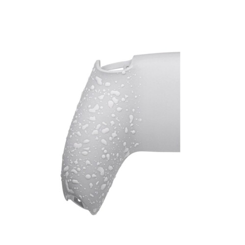 2X Bottom Back Shell Non-Slip Rear Housing Game Improvement Replacement Parts for PS5 Controller White 2