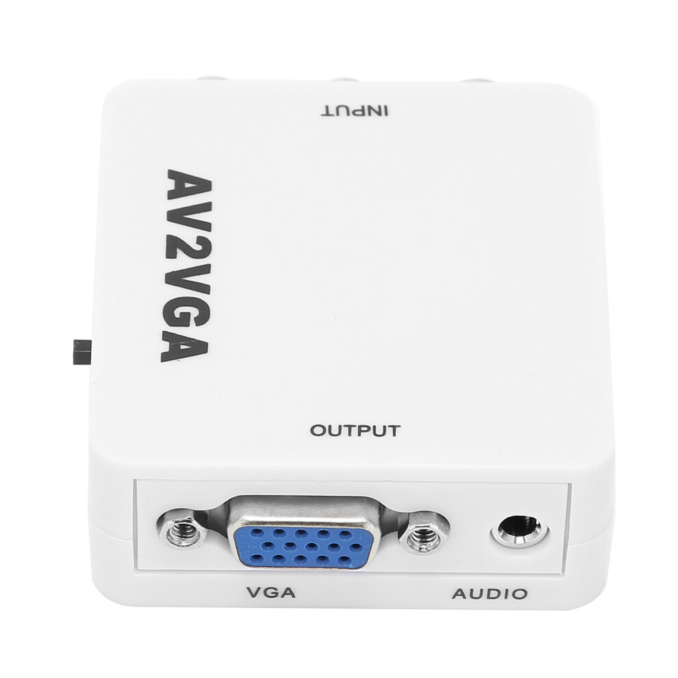 Portable Av To Vga Converter 1920X1080 Hd Video Adapter With Usb 9491391471455