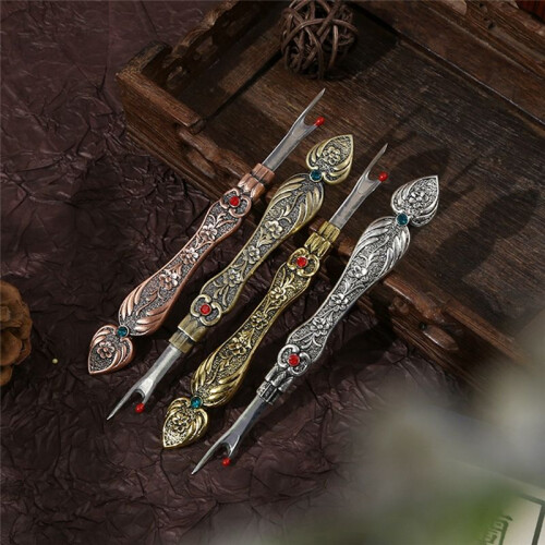 Vintage Thread Cutter Seam Ripper Unpicker -Stitch Sewing Handle Needlework Thread Remover Silver 2