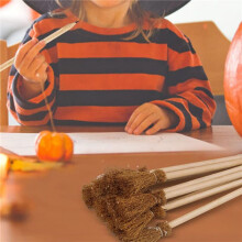 42PCS Witch Broom Stick Pencils Halloween Wizard Wand Pencils for Theme Party Gift Goodie Bag Fillers