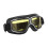 Adjustable Wind Sand Motorcycle Goggles Black Frame Yellow Lens, Lightweight 1