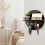 Wall-Mount Key Holder with Shelf & Hooks, Circular Rustic/Boho Design – Compatible with Standard Keys 2
